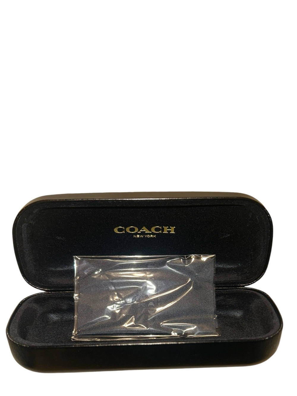 COACH Black Eyewear Case with Protective Interior